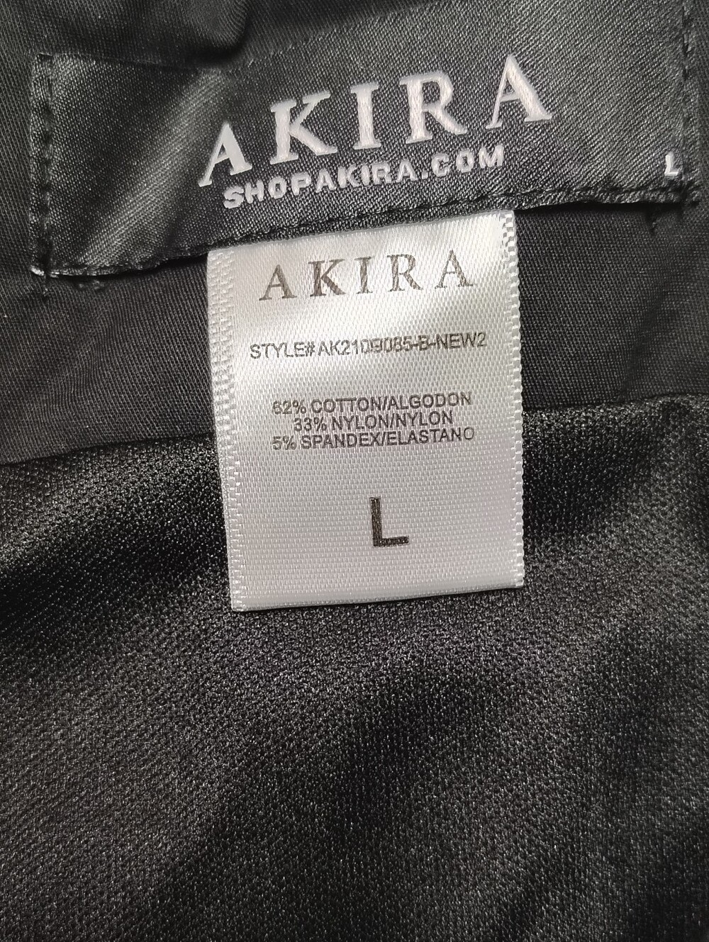 AKIRA Label Onto The Next Embellished Pleated Mini Skirt Women's Large Black - Picture 6 of 11